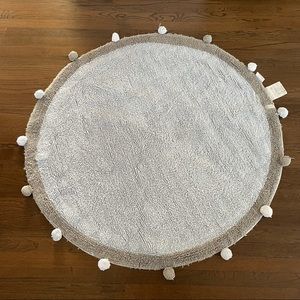 Lorena Canals Baby Blue Pom Rug